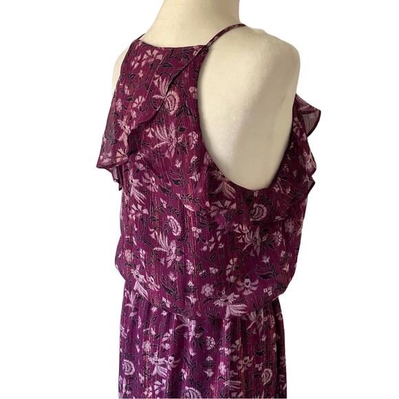 WHBM Purple Floral Maxi Dress 8 - Picture 6 of 15